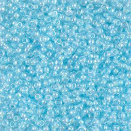 Miyuki Rocailles 11-0278 Aqua lined Crystal AB - 10 gram