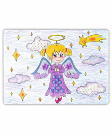 8 witte borduurkaarten WINTER 2 - (18,5 x 13 cm)