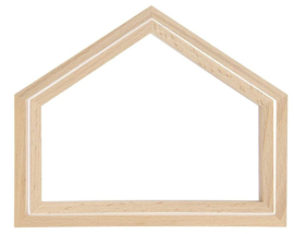 Houten lijstje breed S -  20 x 16.5 cm