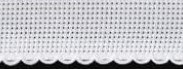 Aida borduurband wit 3,5 cm
