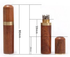Houten naaldenkokertje -  Blankhout