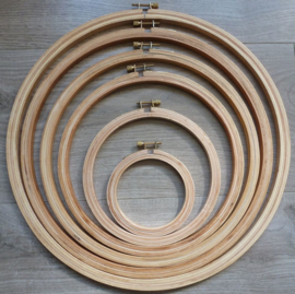 Houten Borduurringen XL