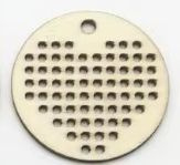Houten Borduurhanger HARTJE - doorsnede 3,5 cm