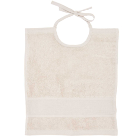 Slabbetje LICHT BEIGE - afmeting 30 x 34 cm