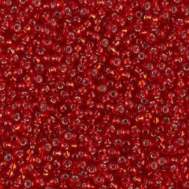 Miyuki Rocailles 11-0011 Ruby Red Silver Lined - 10 gram