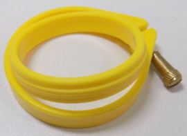 Mini kunststof borduurring - 5,5 cm GEEL