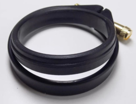 Mini kunststof borduurring - 5,5 cm ZWART