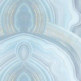 Aida 14 count met print Blue Agate (809)  - afmeting 38,1 x 45,7 cm - DMC