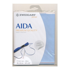 Aida 16 count Lichtblauw (503) Zweigart - 48 x 53 cm