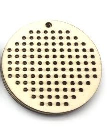 Houten borduurhanger ROND doorsnede 5 cm