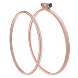 Kunststof borduurring 17.5 cm ( oud roze)