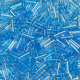 Miyuki Bugles # 2 - 6 x 1,7 mm 0148 Transparent Light Blue ( 10 gram )