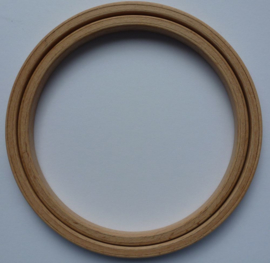 Houten borduurring / lijstje zonder schroef 19 cm