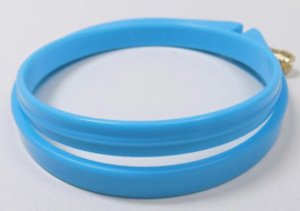 Mini kunststof borduurring - 8 cm BLAUW