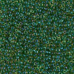 Miyuki Rocailles 11-0331 Emerald Lined Light Topaz AB - 10 gram