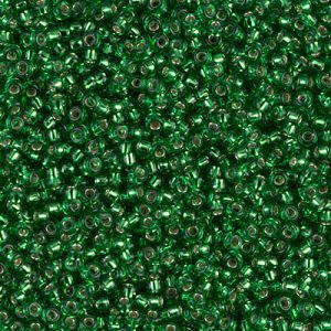 Miyuki Rocailles 11-0016 Green Silver Lined - 10 gram
