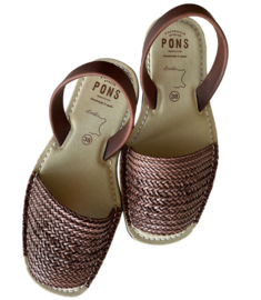596 Trenza brown/choco (met zachte binnenzool)