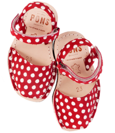 502N Red and white pois