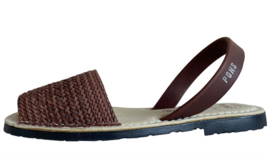 596 Trenza brown/choco (met zachte binnenzool)