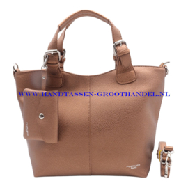 N40 Handtas Flora & Co 7143 marron metal (bruin)