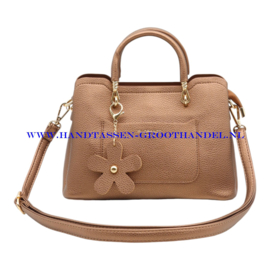 N111 Handtas Flora & Co 6931 marron metal (bruin)