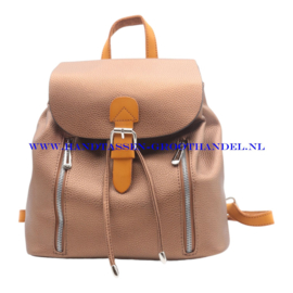 N107 Handtas Flora & Co 6735 marron metal (bruin metallic)