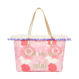 N33 Strandtas Ines Delaure 1685145 roze
