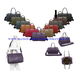 N72 weekendtas - handbagage Paolo Bags 356-5 grijs