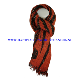 N68 sjaal ENEC-908 donker oranje