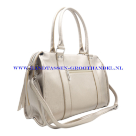 N82 Handtas Flora & Co 8533 taupe metal