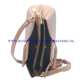 N39 Handtas Flora & Co 6977 marron metal (bruin metalic)