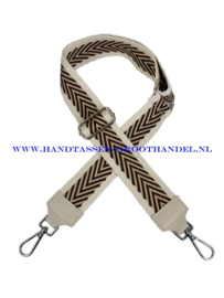 Fashionable handtasriem 302 zilver