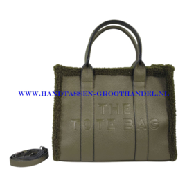 N39 Handtas Qischa w8017 kaki (groen)