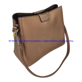 N73 Handtas Flora & Co 2548 marron metal (bruin)