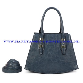 N112 Handtas Ines Delaure 1682718 bleu horizon (blauw)