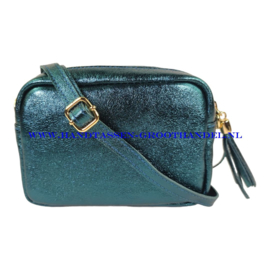 N36 crossbodytas 9986 donkerbleu canard metallic (blauw - groen) - goud