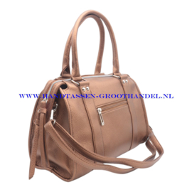 N41 Handtas Flora & Co 8531 marron metal (bruin metalic)