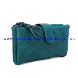 N18 portemonnee Ines Delaure E011 bleu paon (blauw)