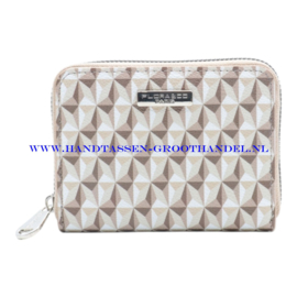 N15 geldbeugel - portemonnee Flora & Co 5009 beige