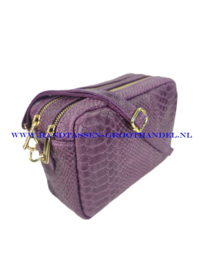 N73 crossbodytas - box  Qischa 9982 violet (paars)