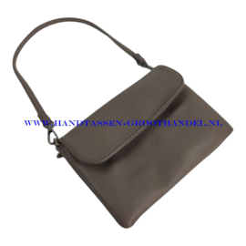 N20 Handtas Flora & Co h9158 taupe fonce