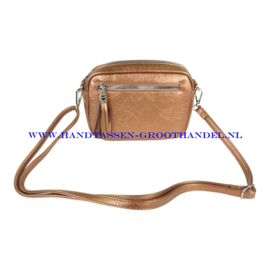 N34 Handtas Flora & Co 2308 marron metal (bruin)