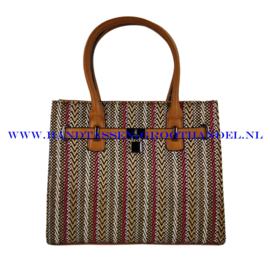 N32 Handtas Melanie pc518/410 mix camel