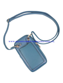 N23 crossbody telefoontasje Flora & Co H2592 bleu canard (blauw)