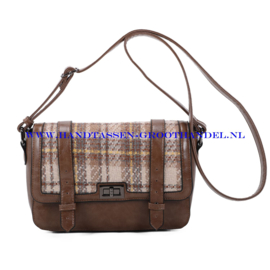 N73 Handtas Ines Delaure 1683512 taupe