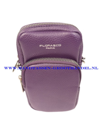 N24 crossbody telefoontasje Flora & Co H2590 violet (paars)
