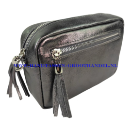 N36 crossbodytas  Qischa 9986 gun metallic (zilver - grijs) - zilver