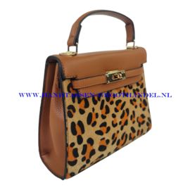 N32 handtas Dudlin 9960-788h camel luipaardprint