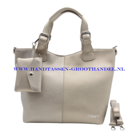 N40 Handtas Flora & Co 7143 taupe metal (goudkleurig)