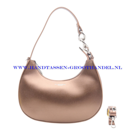 N112 Handtas Flora & Co 8535 marron metal (bruin metallic)